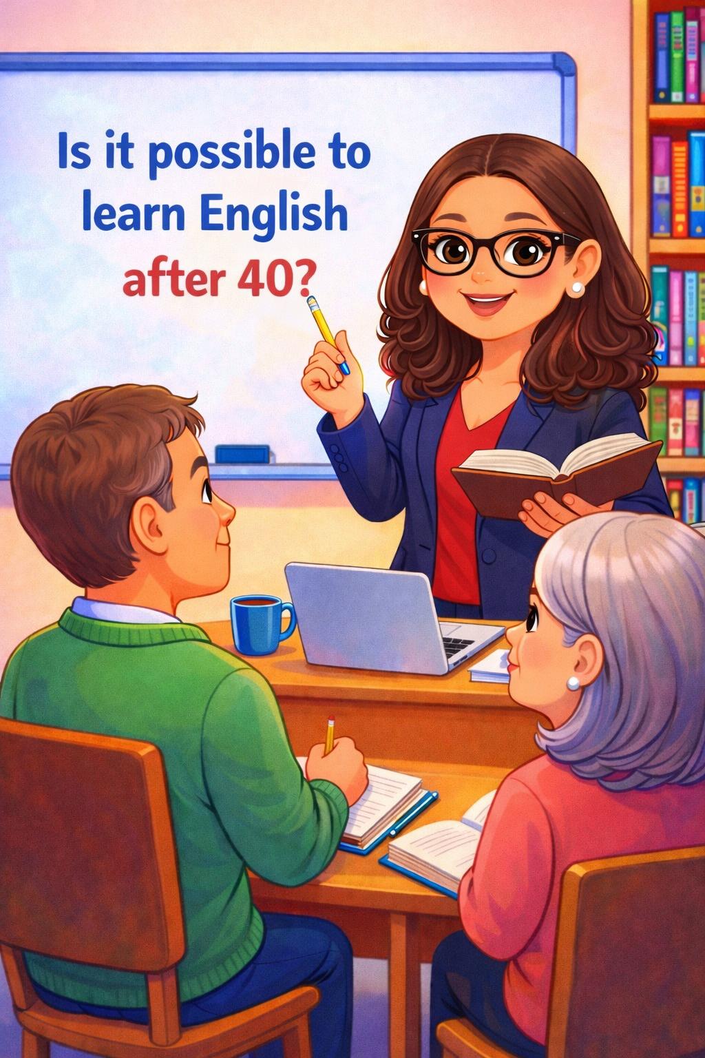 É possível aprender inglês depois dos 40 anos?